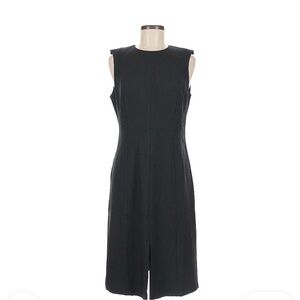 Banana Republic Black Sleeveless Dress with front slit. Size 6